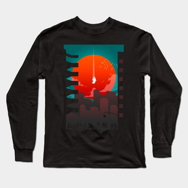 Falling Down Long Sleeve T-Shirt by mateusquandt